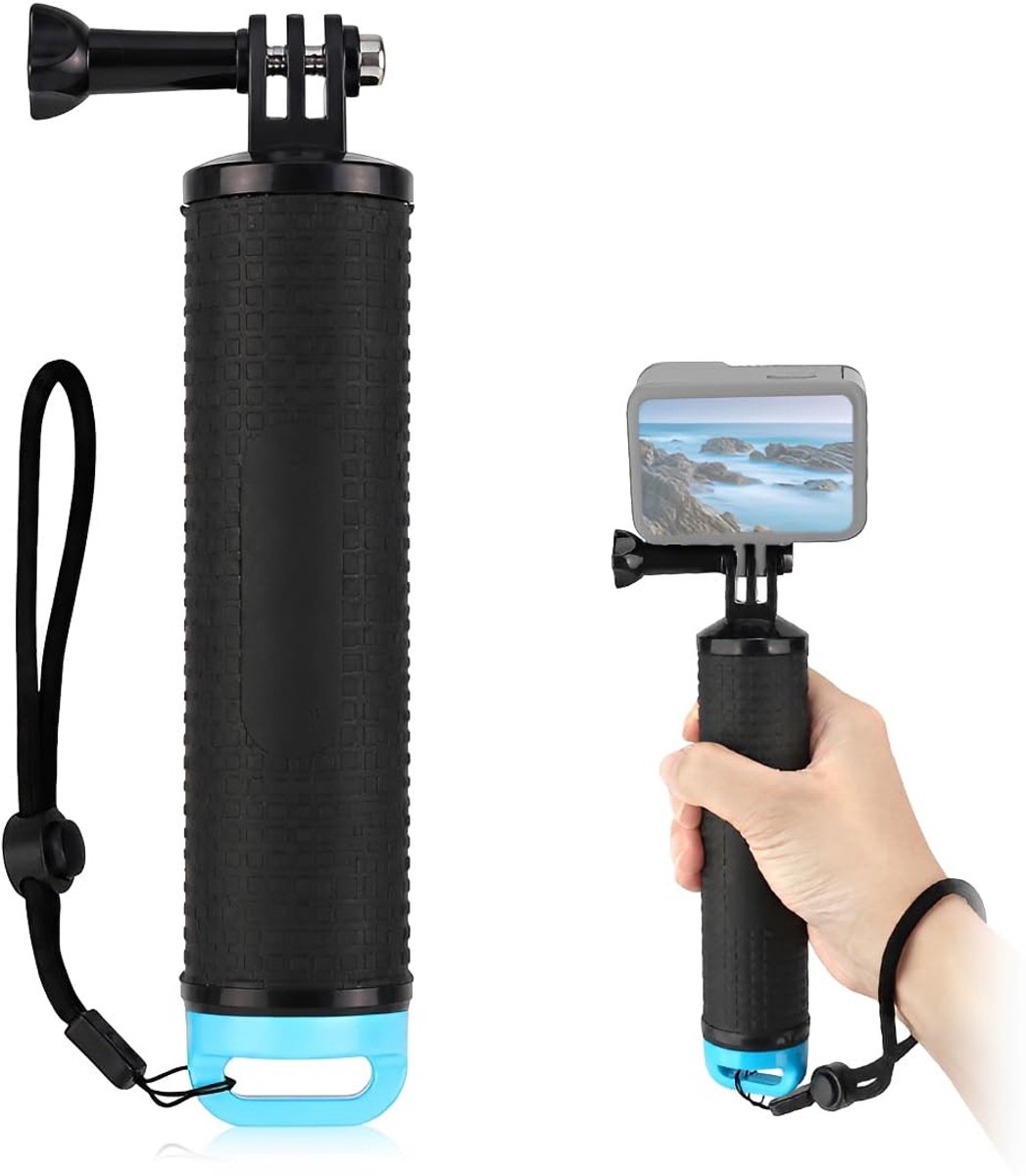 SolidKeus - Drijvend Handvat voor Sportcamera's met Antislip Grip