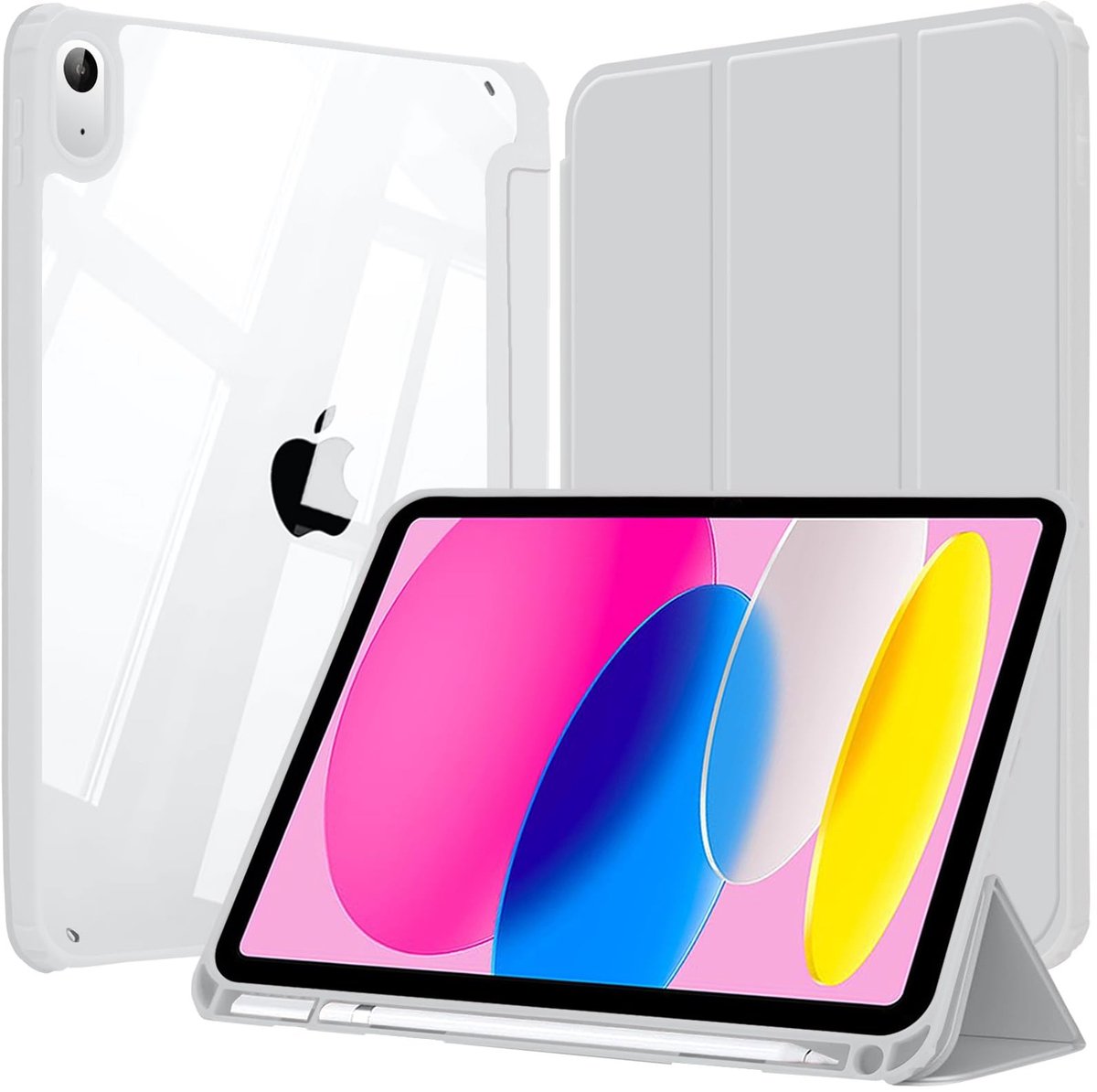 SolidKeus - Shockproof Hoes voor iPad met Speciale Pencil Houder en Adapter Slot