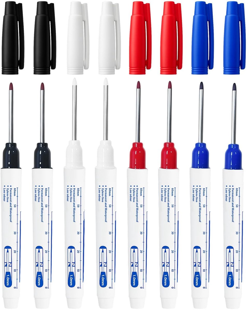 SolidKeus - Set van 8 Diepe Gaten Markers voor Precisie Markeringen