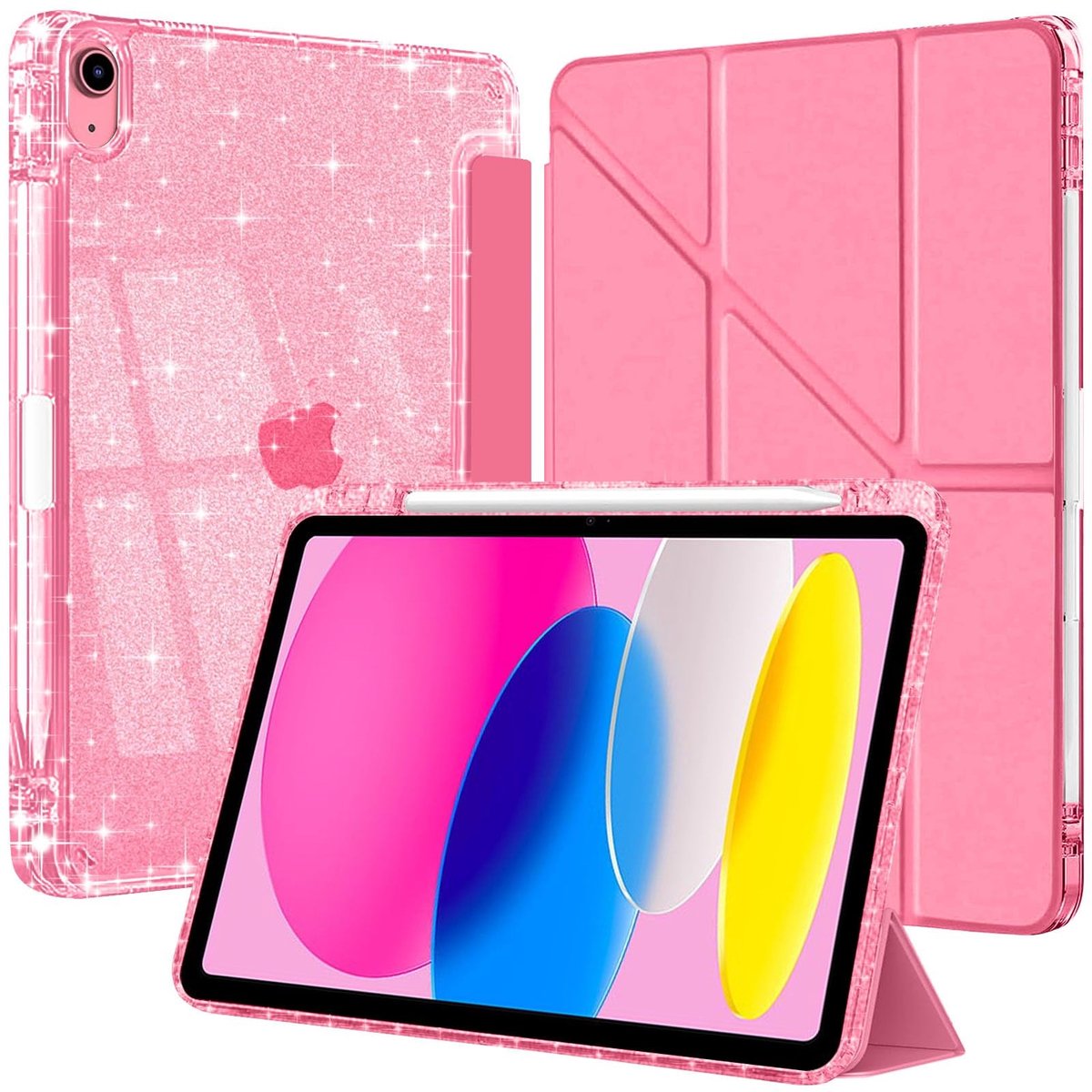 SolidKeus - Tablet Hoes voor iPad 11 Inch met Penhouder en Transparante Achterkant