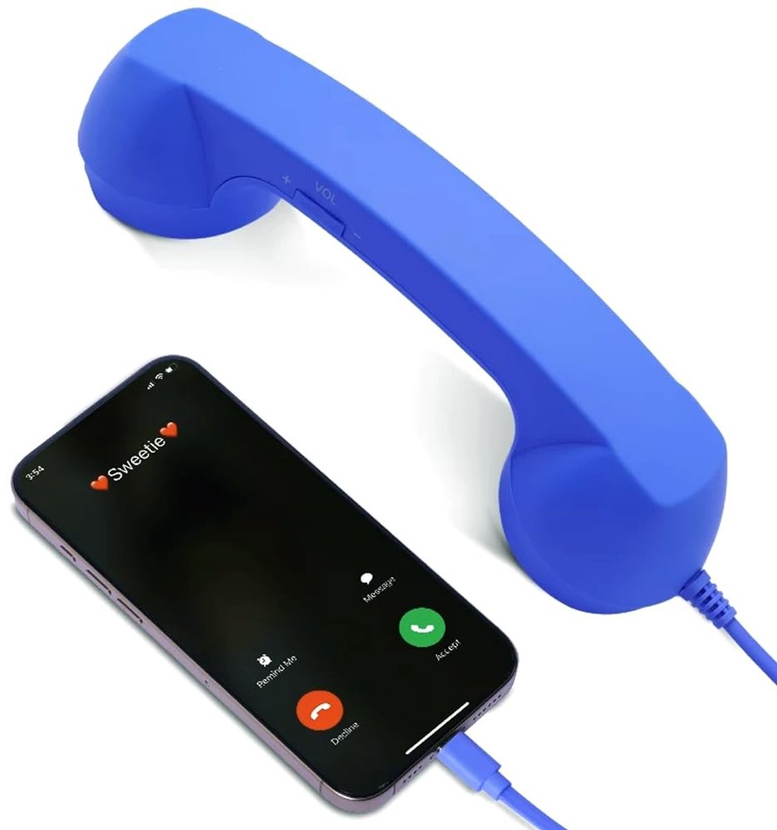 SolidKeus - Retro Handset voor Mobiele Telefoons met USB-C Aansluiting