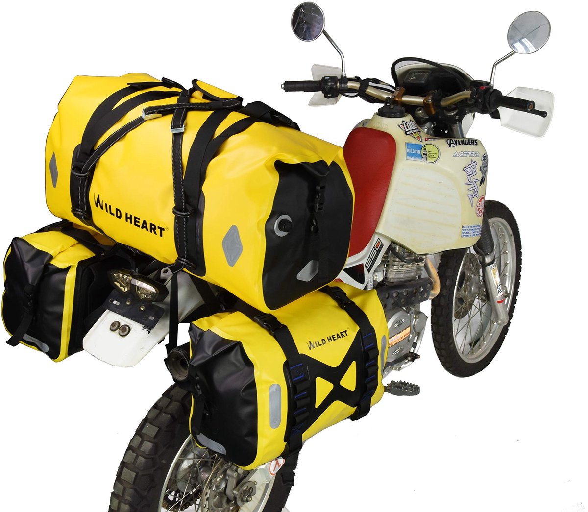 SolidKeus - Waterdichte Motor Zadeltas 50L met Zijvak