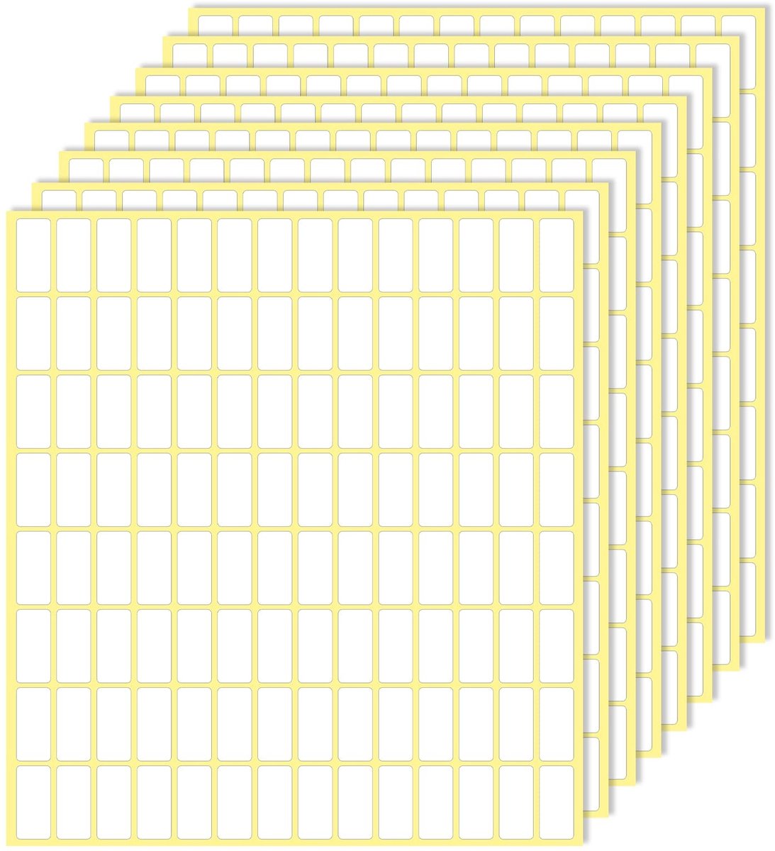 SolidKeus - Set van 3360 Zelfklevende Labels 10 x 20 mm voor Prijslabels en Organisatie