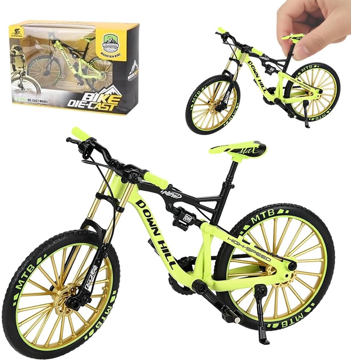 SolidKeus - Miniatuur BMX Fietsmodel 1:10 voor Decoratie