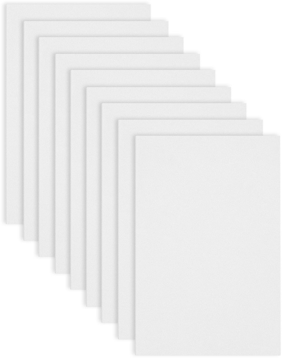 Set van 9 Moosgummi Platen in Kleur, 17,78 x 28,7 cm