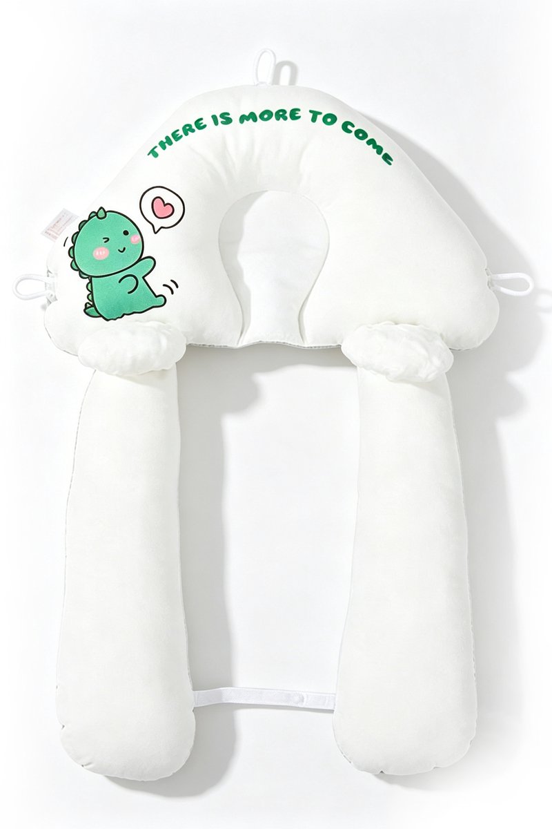 Kinderkussens - Baby Vormkussen - Baby Comfortkussen - Baby Voedingskussen - Baby Knuffelkussen - Anti-Reflux Kussen - 54*35cm- Met verstelbaar koord - Geschikt voor Baby's van 0-36 Maanden - blauw