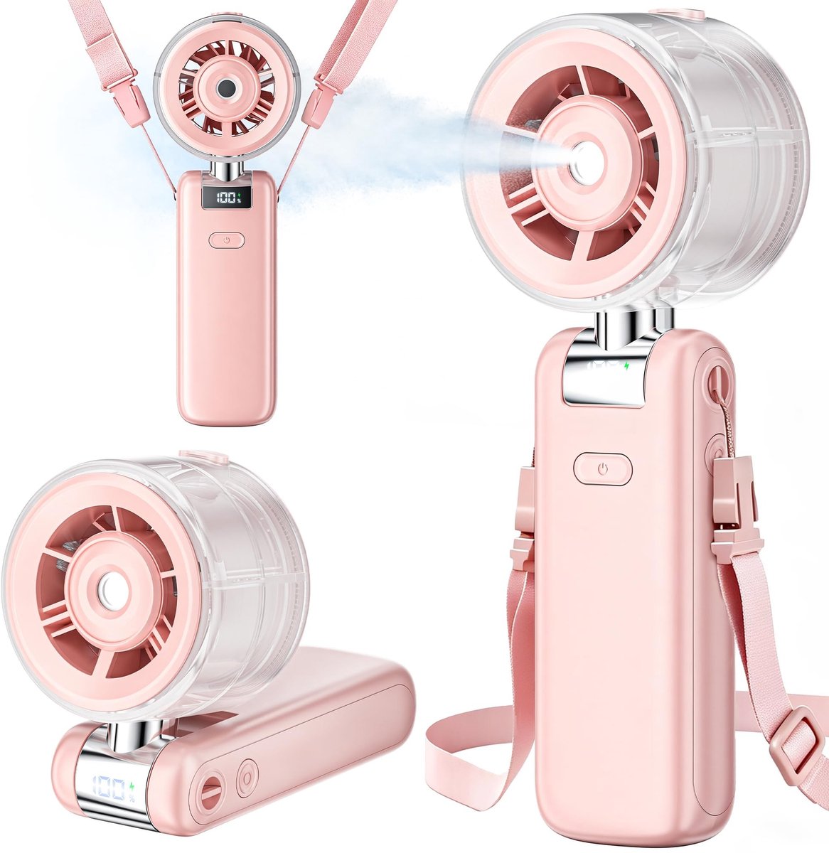 Omgoods - Handheld Misting Ventilator met Turbo Functie
