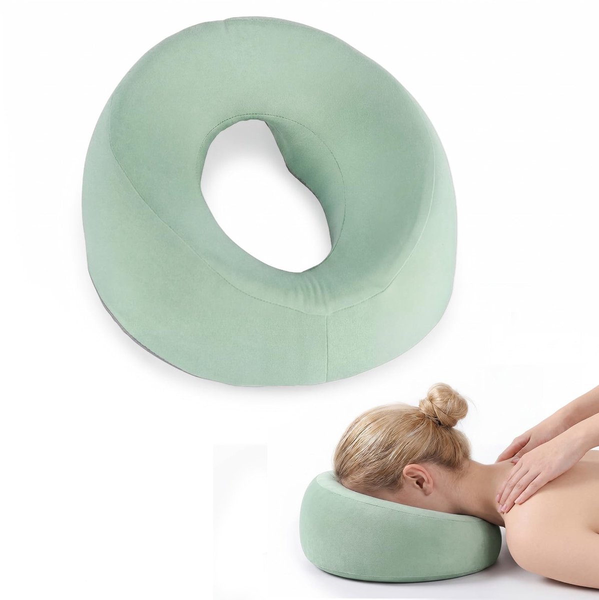 Omgoods - Gezichtskussen voor Massage met Geheugenfoam en Holte