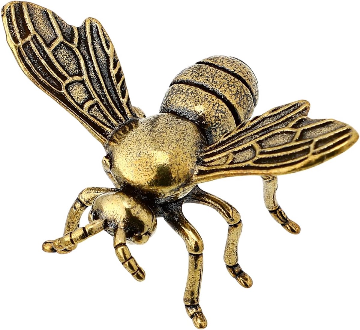 Bijen decoratie Feng Shui Deco Retro Bijenbeeldje Messing Kleine Dierenfiguren Honingbijen-Beeldje Bijenbeeldje - Desktop-Decoratie Voor Rustiek Kantoor Thuis Bijen Decoratie Insecten Beeldjes