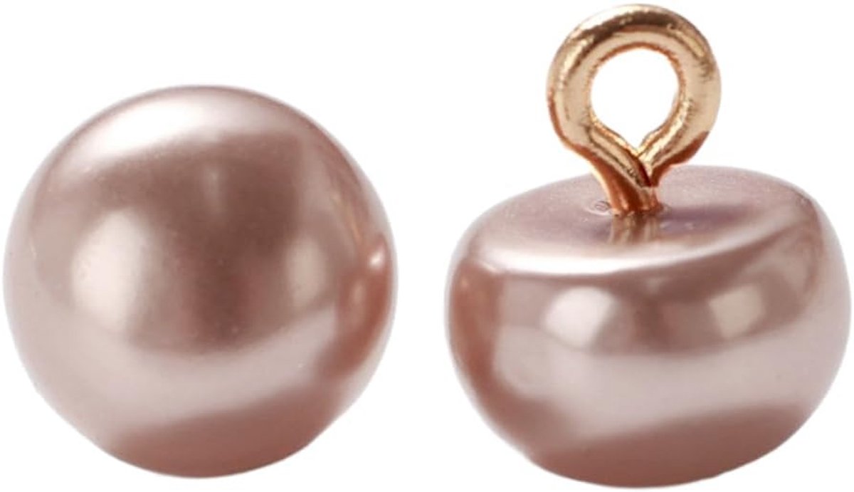 Knopen met oogje, halve bolknopen 10 mm, oogknopen, decoratieve knopen voor naaien en knutselen, reserveknoppen voor doe-het-zelf trui, kleding, mantels, hemd, cadeau, decoratie