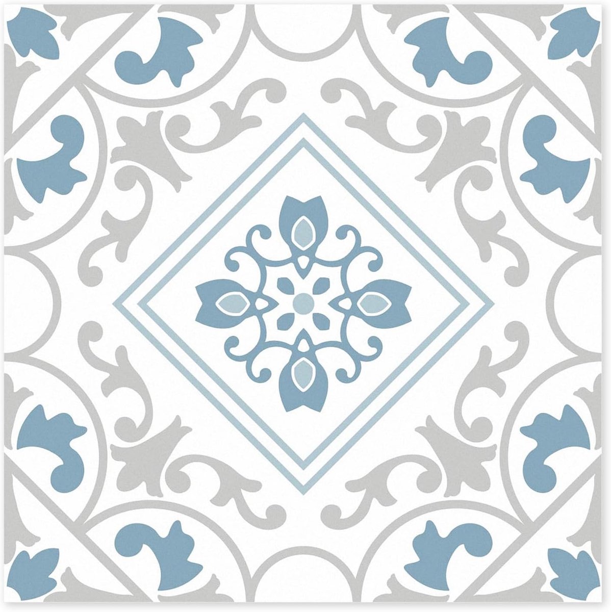 Tegelstickers, zelfklevend, Peel & Stick vloerstickers, 20 x 20 cm, verwijderbaar, decoratieve tegelstickers voor keuken, badkamer, woonkamer, waterbestendig, vinylvloeren, 10 stuks