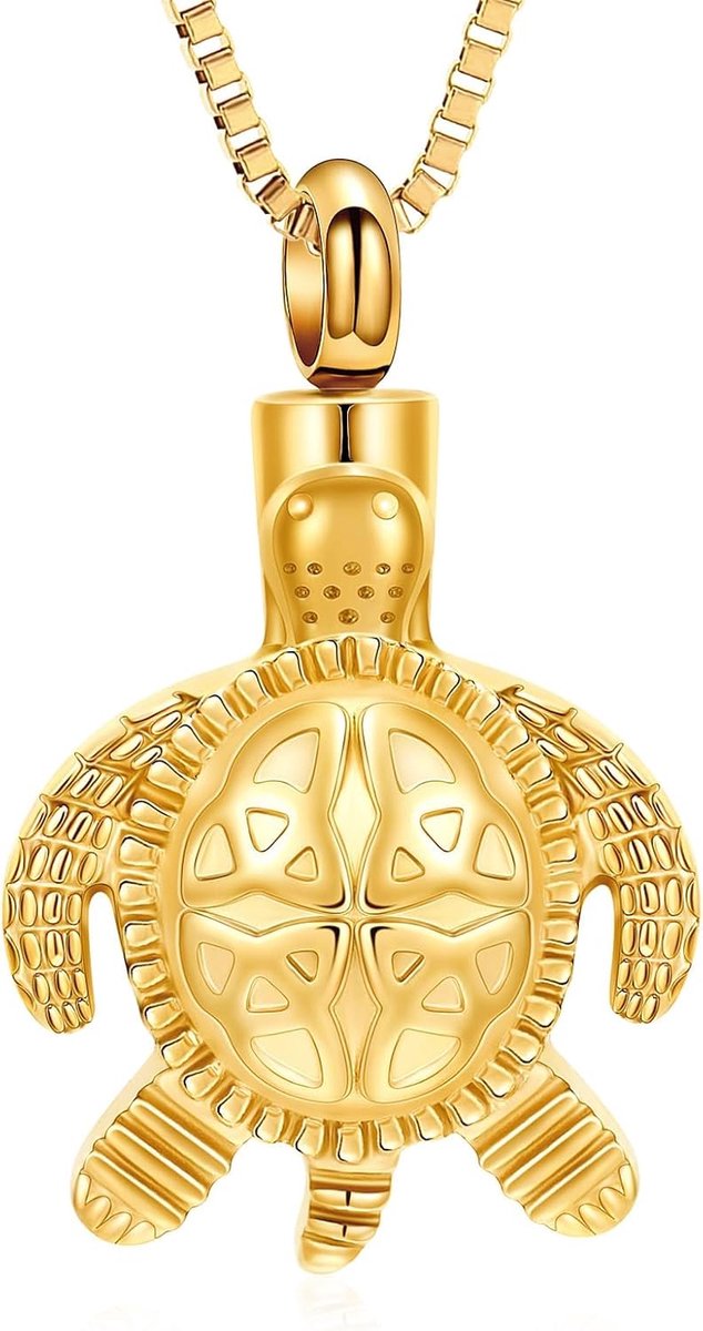 Urnen-halsketting voor dames en heren, zeeschildpadden, crematie-sieraden, urn-aandenken, herdenkingssieraden, geschenken