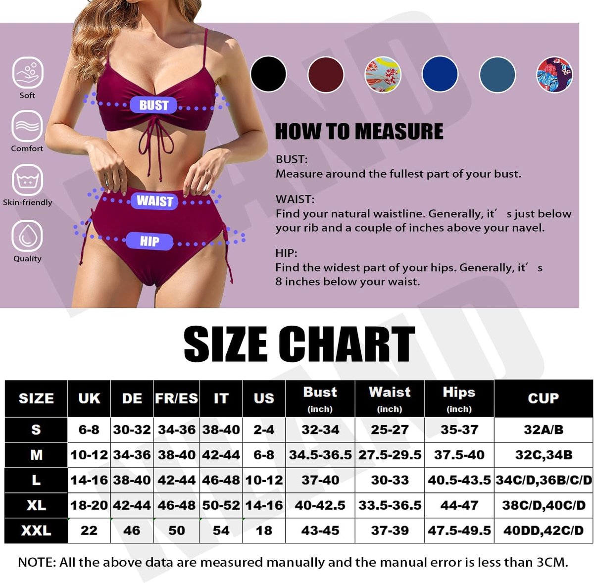 Sets afneembare badmode push-up bikini tweedelig badpak zwempak