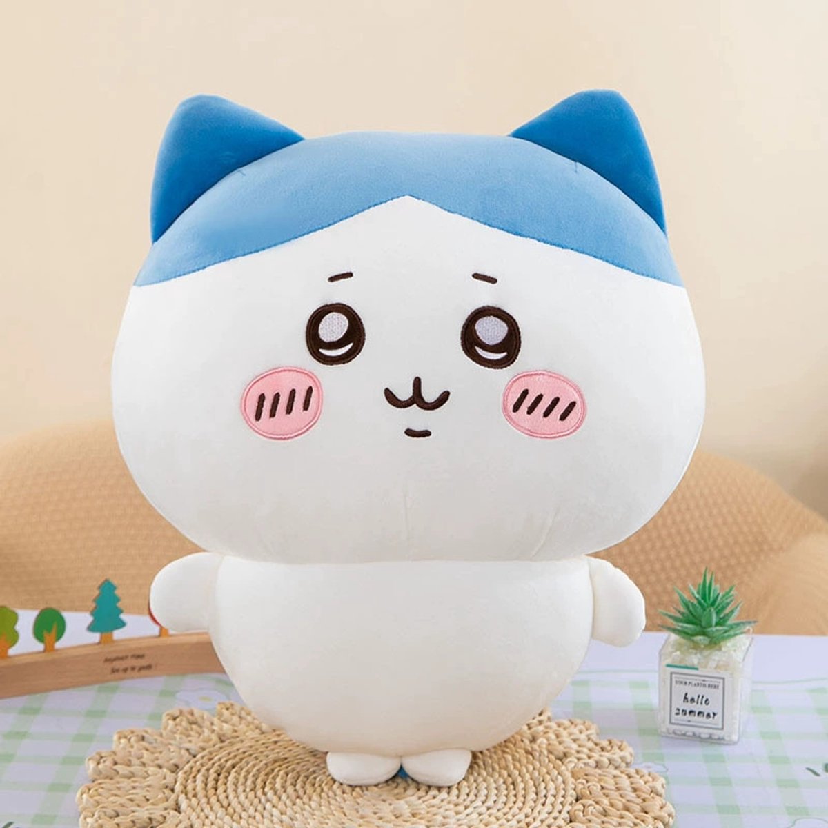 casalora 20-50 cm Chiikawa pluche speelgoed — Elastisch pluche speelgoed — Rekbare fleece stof — Schattig konijnenknuffel — Super schattig pluche speelgoed