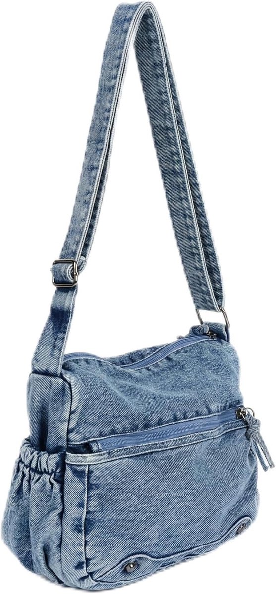 Crossbody Bag Damen Nylon Damen Umhängetasche Leichte Umhängetasche Retro Vintage Canvas Braun