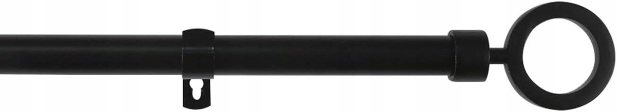 Verstelbare Gordijnroede Zwart 120-210 cm - Eenvoudig & Universeel
