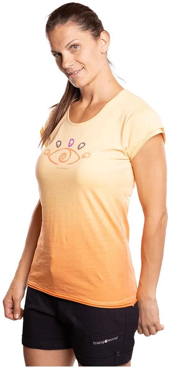 Trangoworld Salba T-shirt Met Korte Mouwen Vrouw Apricot Sherbet