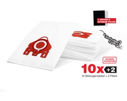10x PREMIUM PRO FJM 3D Stofzuigerzakken Geschikt voor Miele - 10 Stofzakken + Hygiëne en Motor filter meegeleverd! Premium kwaliteit zakken - Cat & Dog - Anti Allergie -Geschikt voor o.a. Miele C2, C1, S6, S4, S6000, S4000, S700, S500, S300, S200