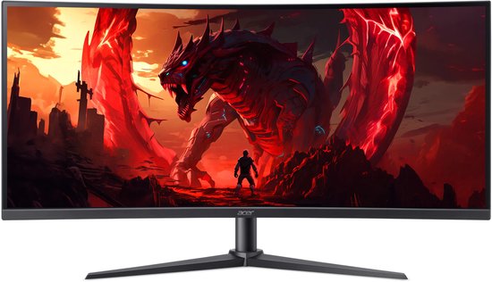 Acer Nitro XZ0 Curved Gaming Monitor, XZ340CURW0, 34" UWQHD, 240Hz, FreeSync Premium