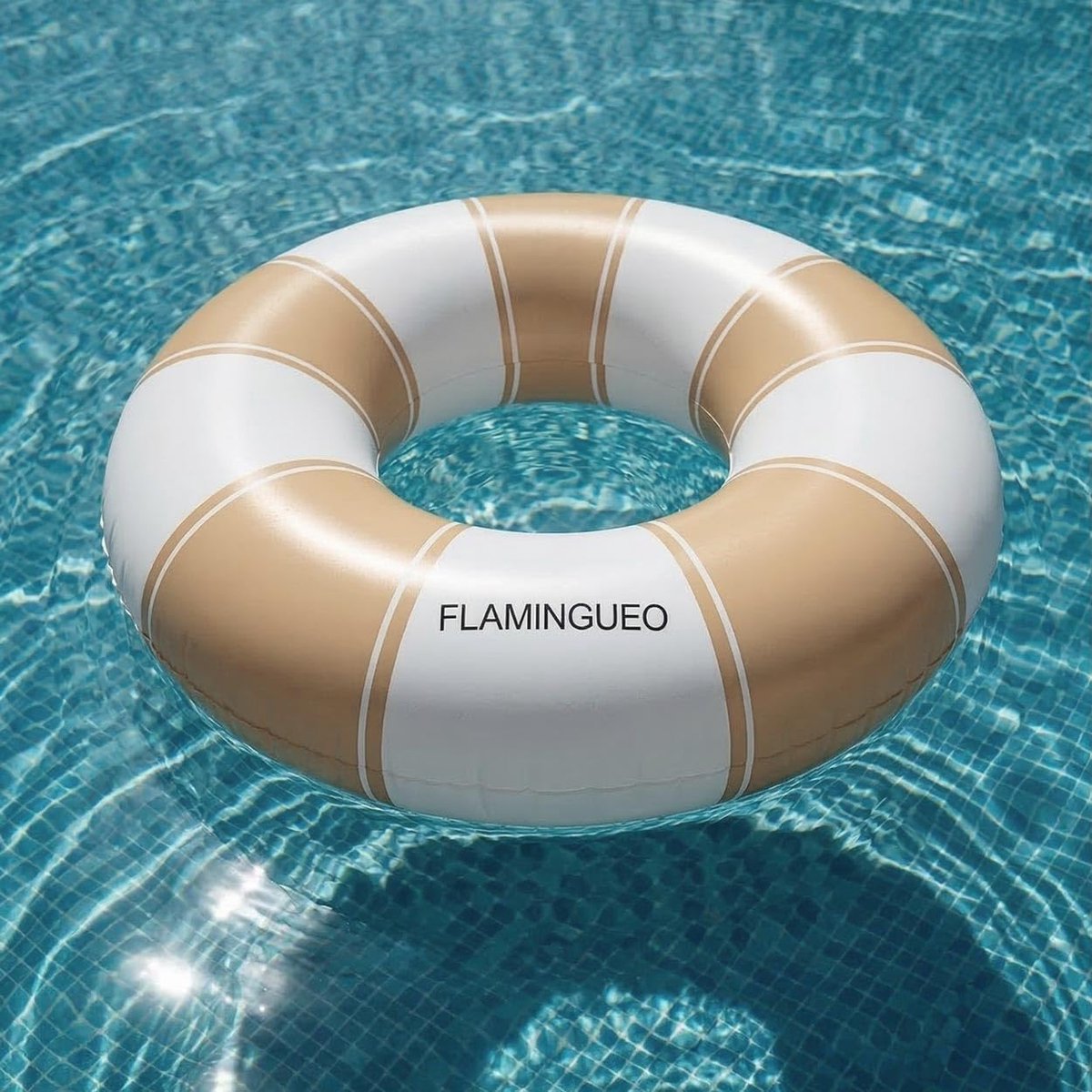 Opblaasbare Donut - Tweekleurig PVC - Dubbel Ventiel - Comfortabel en Duurzaam - Voor Volwassenen