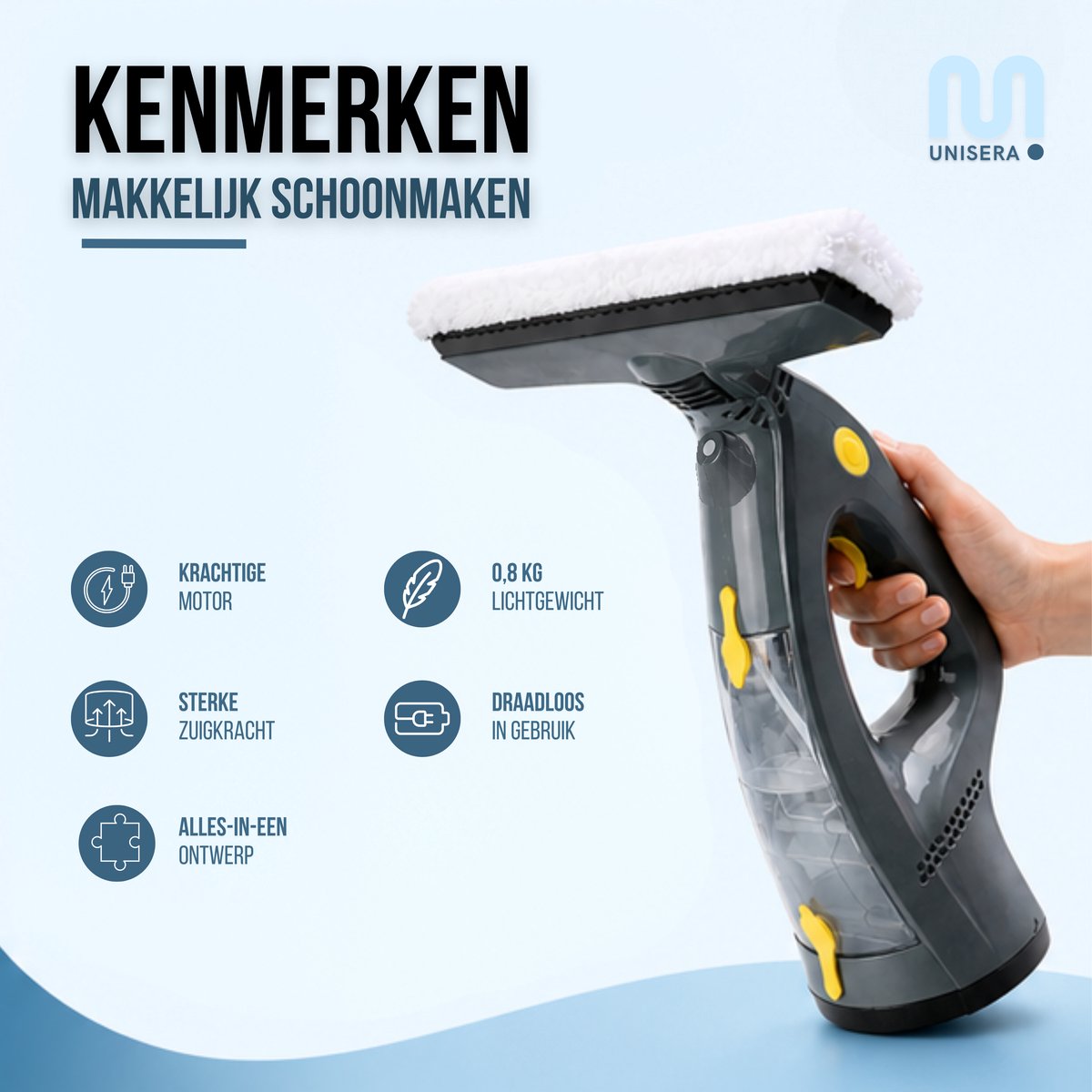 Unisera Elektrische Raamwisser - Raamtrekker thumbnail 4