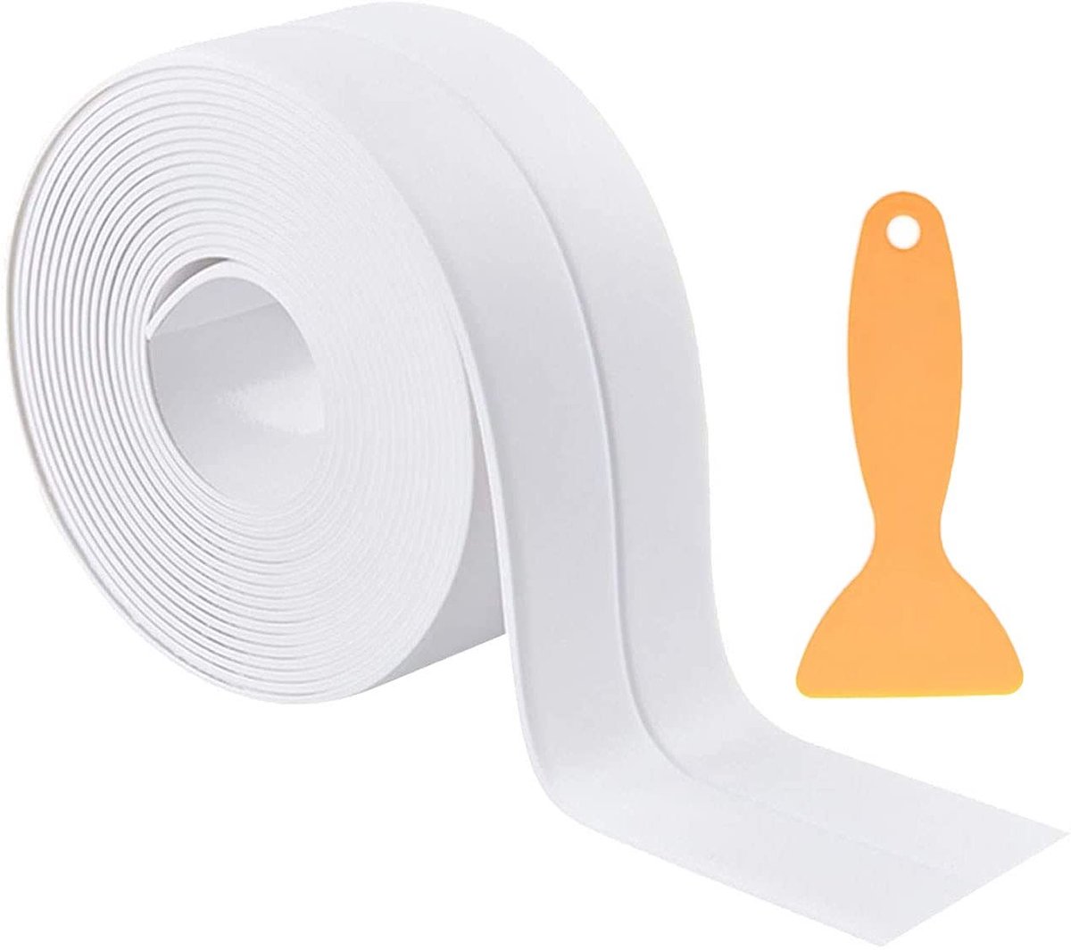 Waterdichte en Schimmelbestendige Afplaktape voor Badkamer en Keuken, Zelfklevend, 38mm Breed x 3.2m Lang, Ideaal voor Vochtige Ruimtes en Verbeterde Afwerking