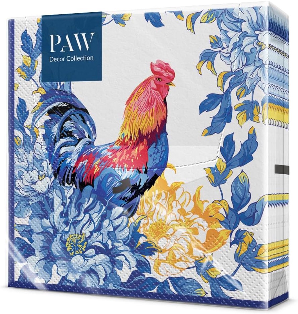 SnelShoppen - 20 Stuks 3-laags Papieren Servetten 33x33 cm - Ideaal voor Feesten, Verjaardagen, Familie-Bijeenkomsten - FSC en Ecolabel Gecertificeerd