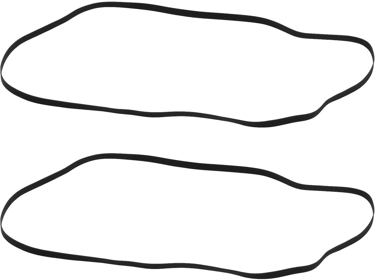 SnelShoppen - Vervangende Aandrijfriemen voor Platenspeler, 300mm, Rubber, 2 Stuks, Ideaal voor Phonograaf en Grammofoon