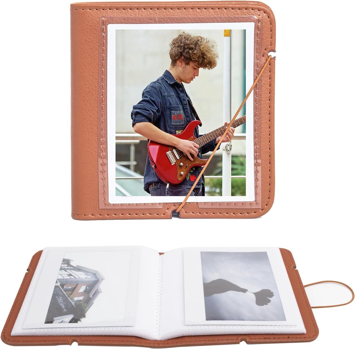 SnelShoppen - Fotoalbum voor Fujifilm Instax Wide210/Wide300/Wide400 - PU Leer, 28 Pockets voor 3.4x4.3 inch Foto's - Polaroid Album voor Feest, Herin