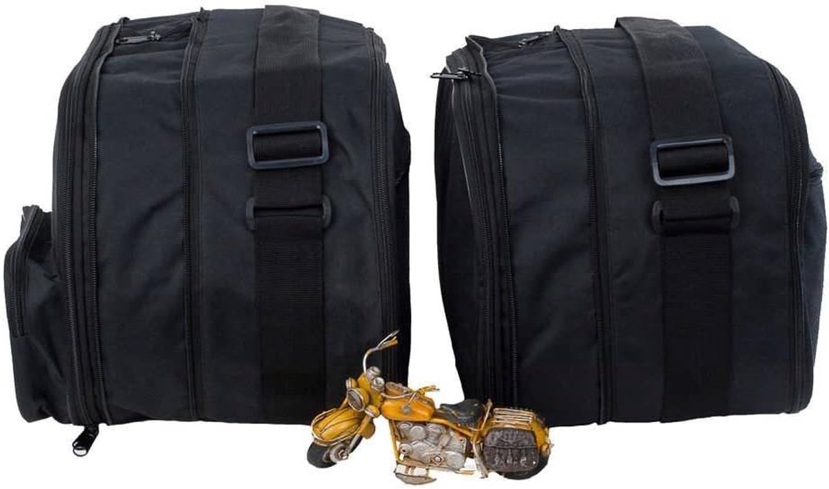 SnelShoppen - Inner Bag Motorcase Geschikt voor BMW K1200 R850 R1100 R1150 RS RT S GS GT - Praktische Binnen- en Buitenzakken - Verstelbare Maat - Duu