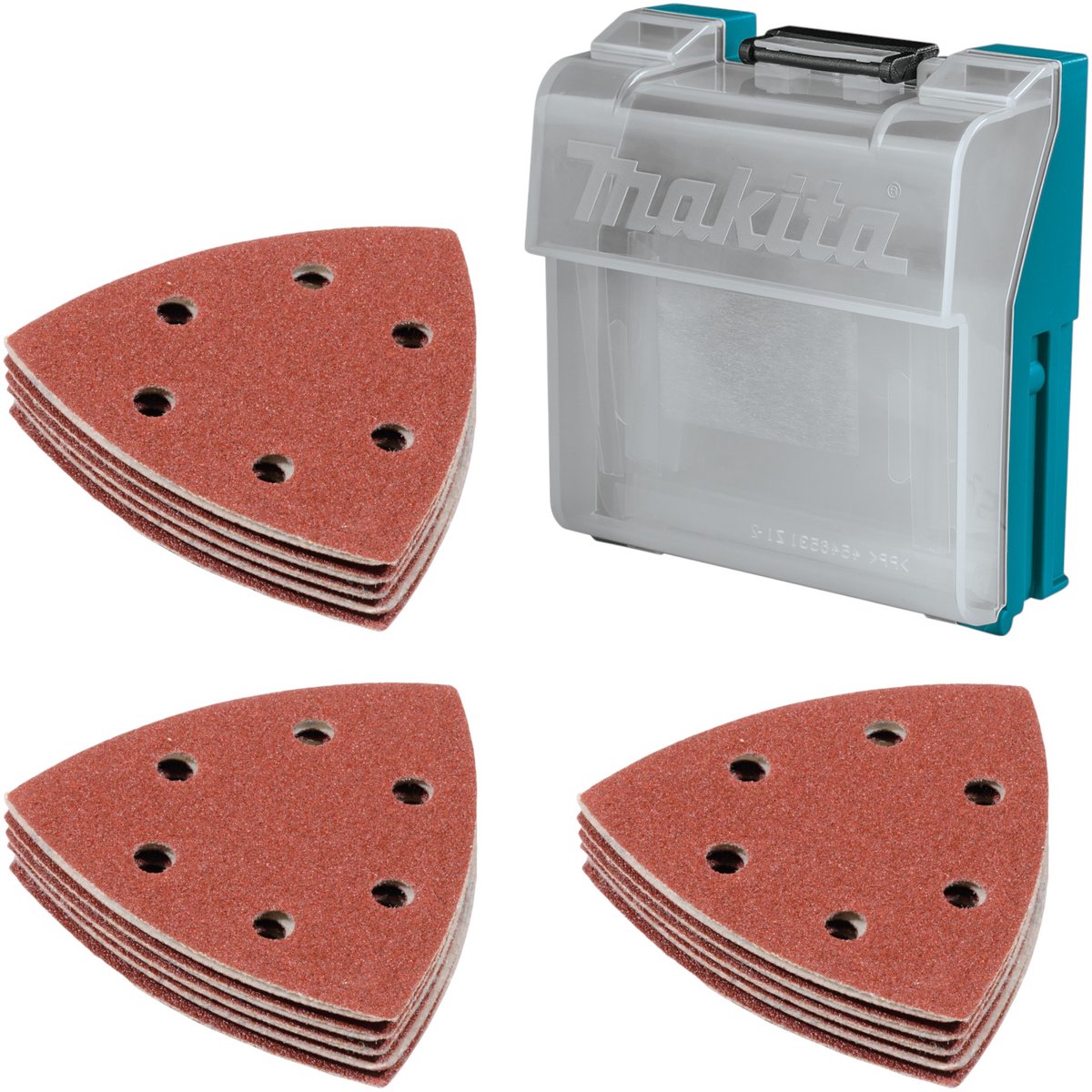 Makita Delta-schuurpapier set 30-delig 10x 60 / 10x 100 / 10x 150 + doos