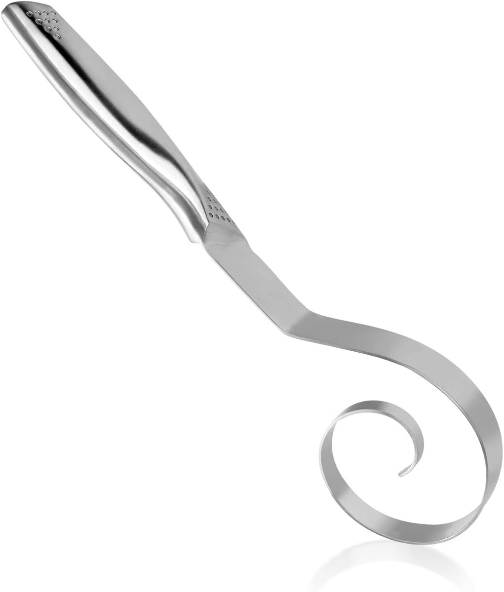 SnelShoppen - Dough Beater RVS - Naadloze Deegmixer voor Brood en Taart - Ideaal voor Deeg, Cake en Bakken - 26x7.5cm Keukenhulpmiddel