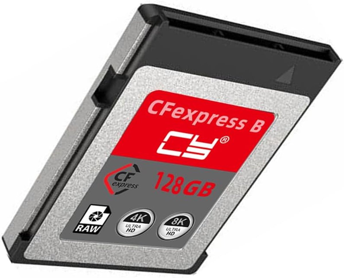 SnelShoppen - 128GB CFEXPRESS Geheugenkaart Type B met CFE CFB Adapter voor DSLR, Cinema en Spiegelloze Camera's - 8K RAW Ondersteuning, Hoge Leessnel