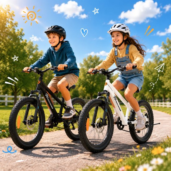 EVERCROSS EM5 20 Inch Kinder Mountainbike - 7 Versnellingen - Lichtgewicht (15 kg) - Dubbele Schijfremmen - Voorvering - Voor Jongens en Meisjes (120-160 cm) van EVERCROSS — afbeelding 4