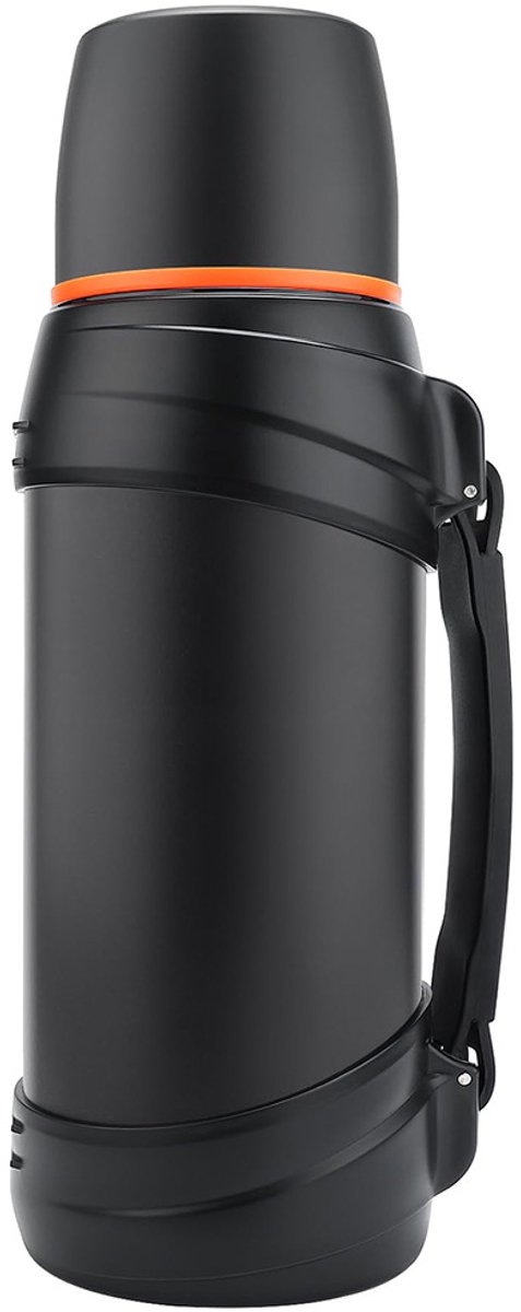 2,5 liter thermosfles - Campingthermosfles - Outdoor sportfles - Autothermosfles - Vaatwasmachinebestendig - Grote inhoud - Lekvrij - Houdt dranken warm of koud - Houdt dranken 24 uur lang warm of koud - 12 x 39 cm - Roestvrij staal - Zwart