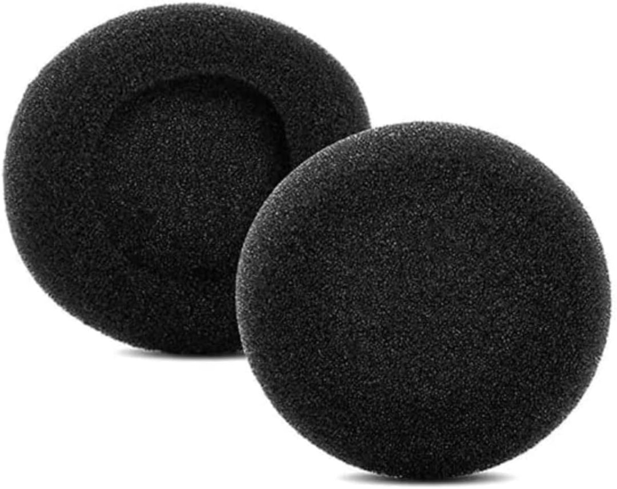 SnelShoppen - Pack of 2 Comfortabele Oorkussens - Universele Compatibiliteit, Duurzaam Materiaal, Perfect voor Hoofdtelefoons, Geluidsisolatie, Zwart