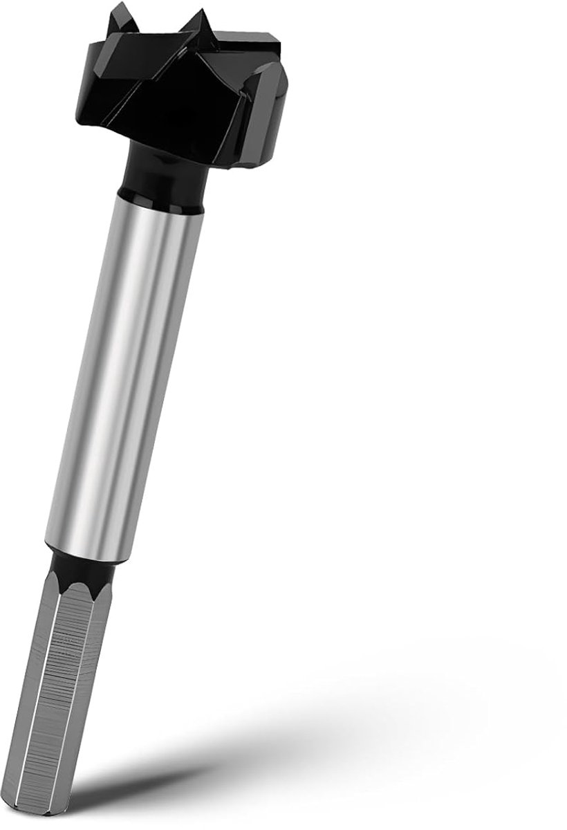 SnelShoppen - Forstner Boor 24 mm Houtboor 93 mm Lengte met Hexaansluiting voor Diepe Gaten in Hout, Hardhout, Zacht Hout