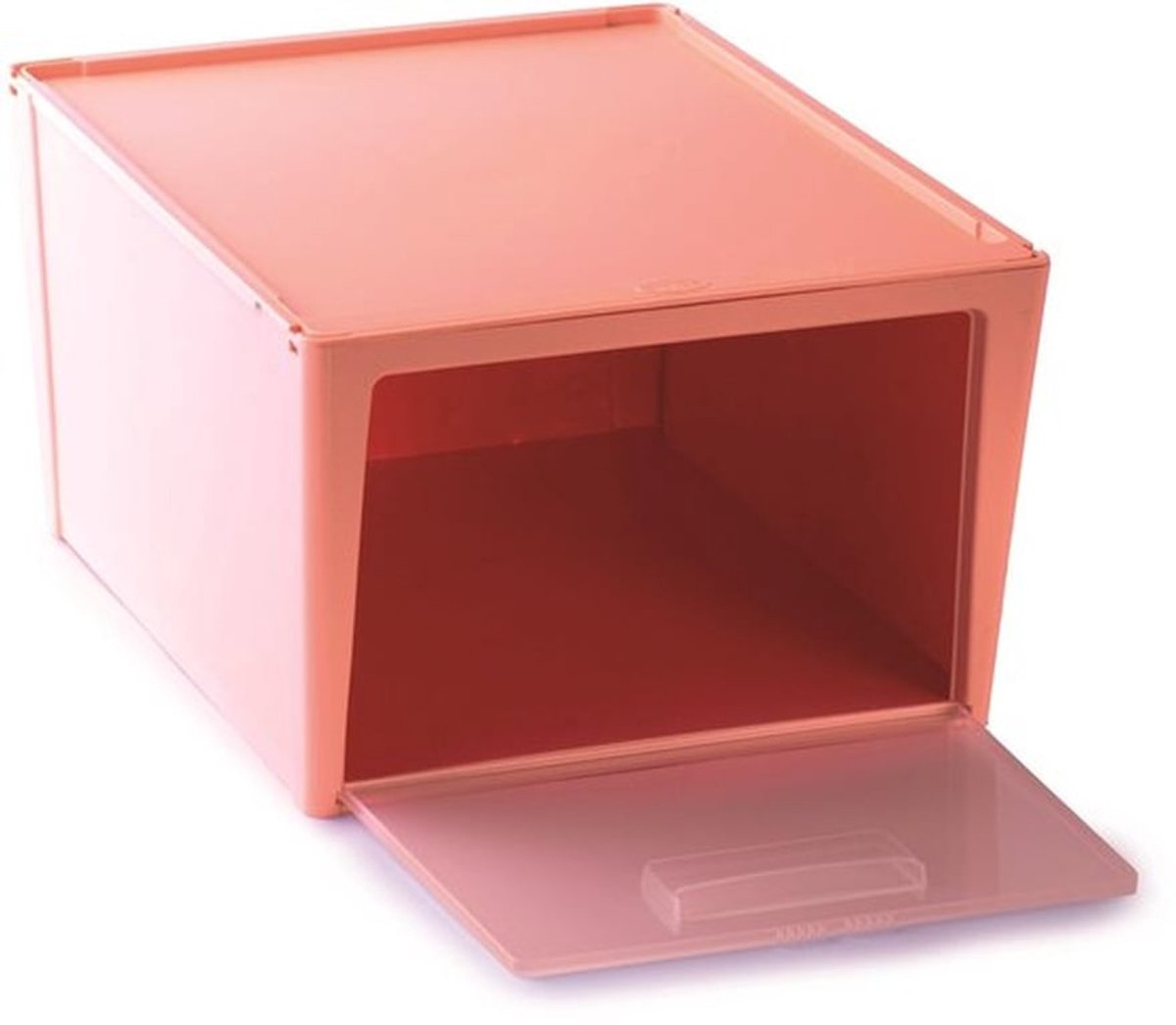 Opbergdoos 15 l - Ruimtebesparende Kunststof Container - Organizer - Opening Voorzijde - 37 x 27,7 x 33 cm - Gemaakt in Italië - Opbergcontainer