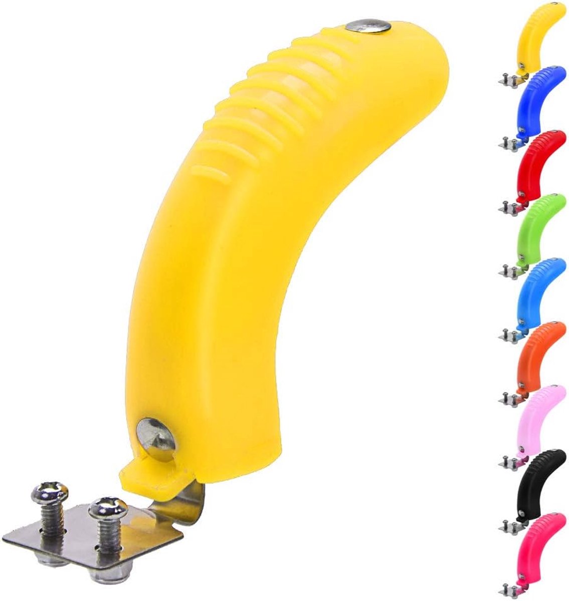 SnelShoppen - Achterremblokken voor Scooter Vervanging - Geschikt voor Mini Deluxe en 3-in-1 Deluxe 3-Wiel Scooter - Hoogwaardige Metaal - Universeel