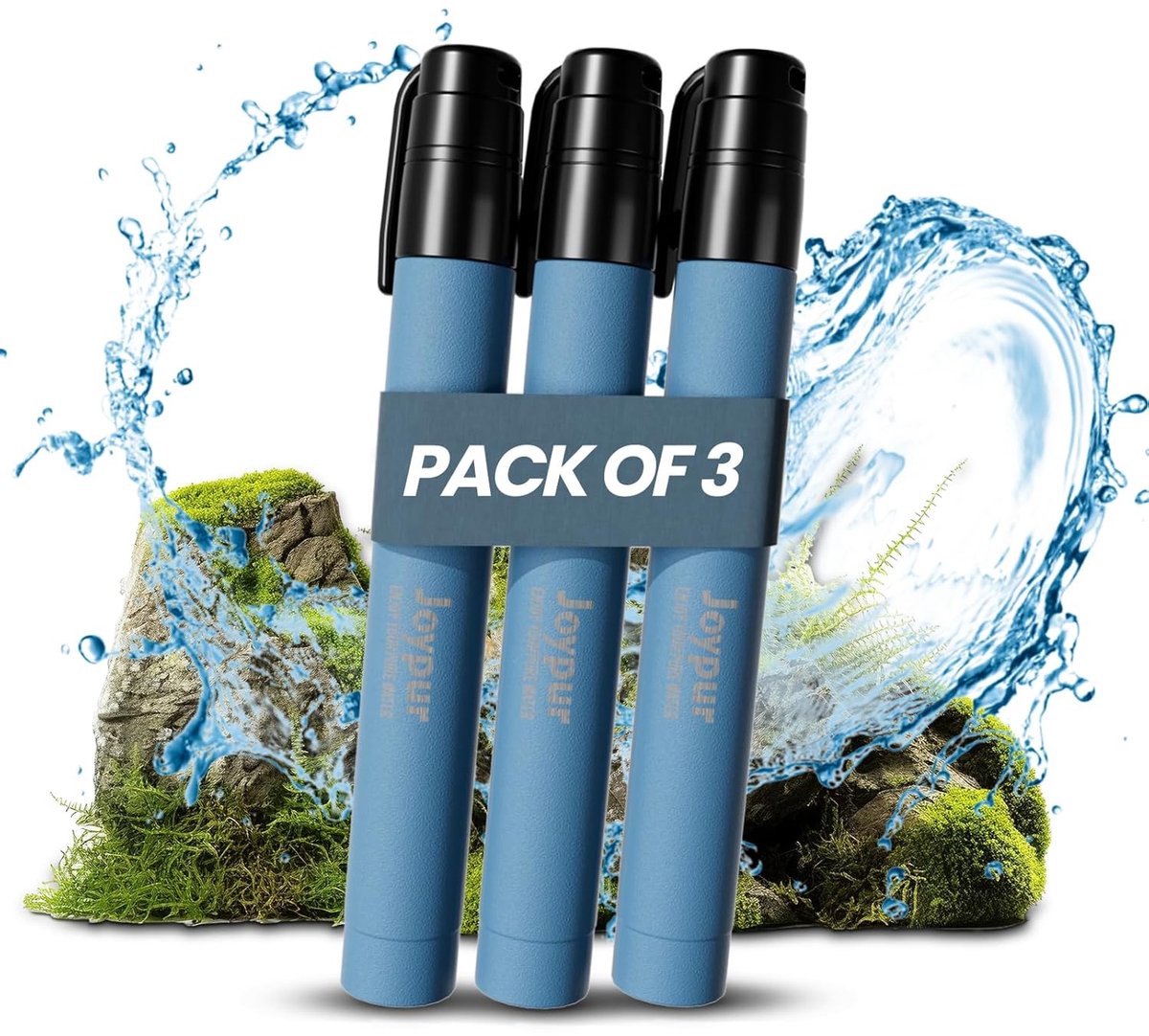 SnelShoppen - Waterfilter voor Buiten, Camping, Survival, Hiking en Noodgevallen - Verwijdert 99,99% Bacteriën, Virussen, Deeltjes en Zware Metalen -