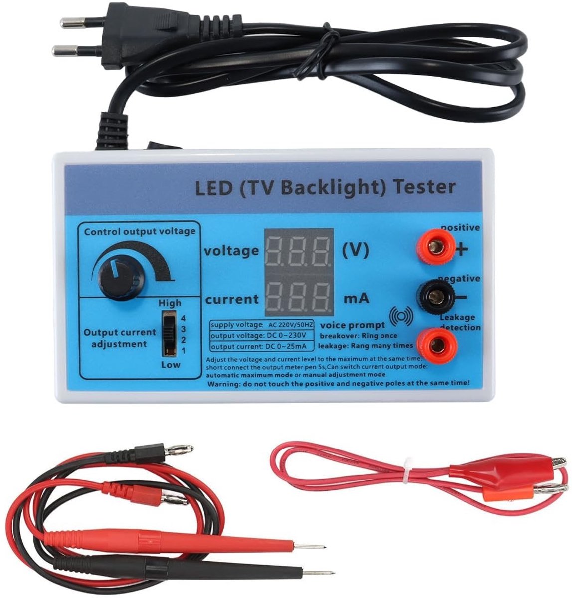 Smart TV Backlight Tester - Multifunctionele tool voor het testen van strips en beads, inspectie zonder schermverwijdering, ideaal voor TV-reparatie en diagnose