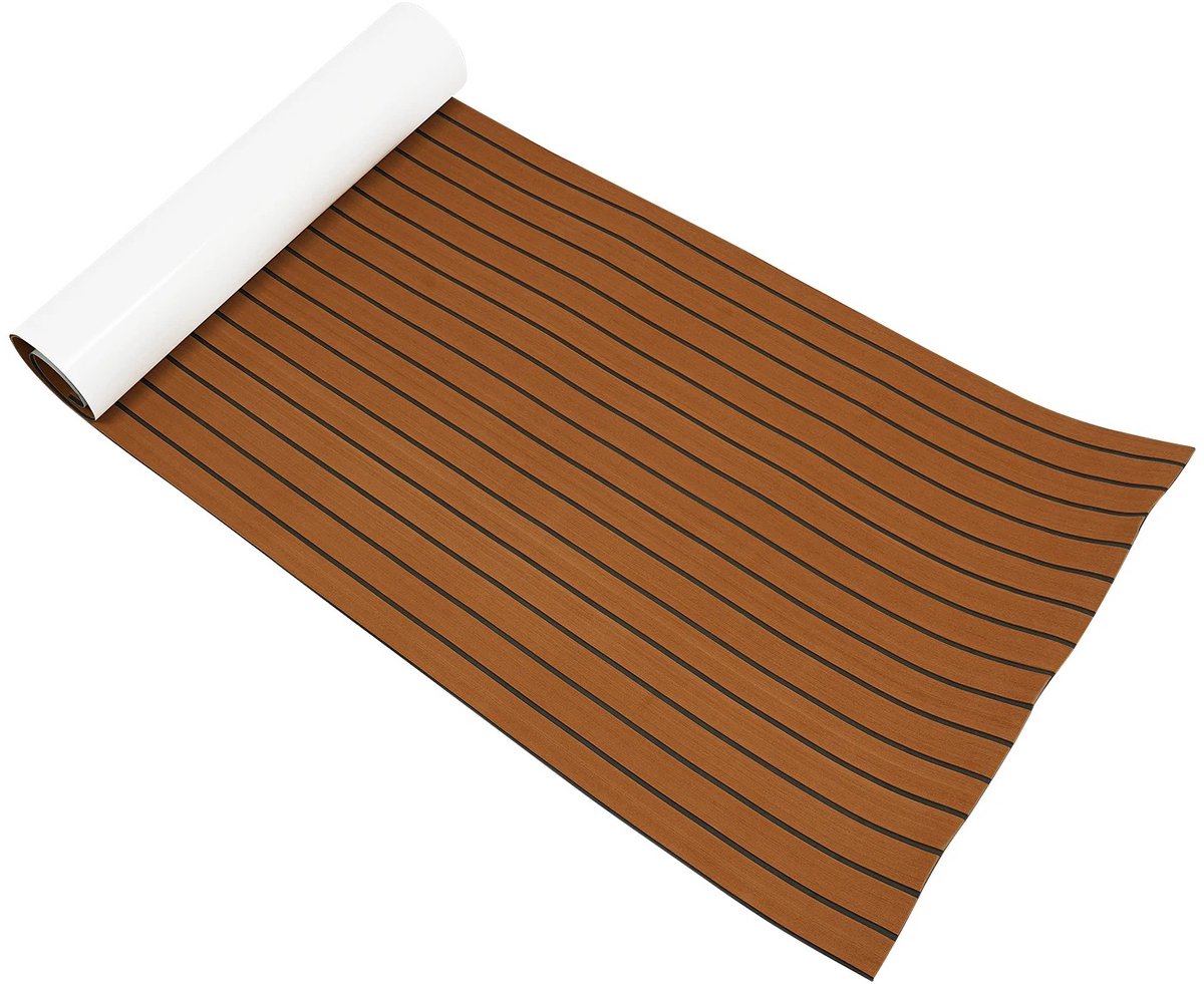 Atlasyx tapijt - Rubber mat - Vloermat - Buitenmat - Antislipmat - Foam mat - Waterdicht - 6 mm dik - 240 x 90 cm - Bruin