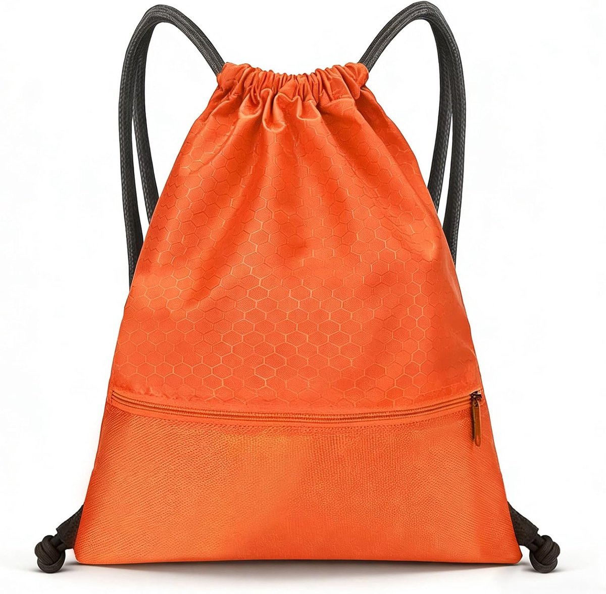 SnelShoppen - Sporttas met Trekkoord voor Heren en Dames, Waterdichte Gymtas met Ritssluiting voor Sport, Fitness, School, Reizen en Strand - Ruime en