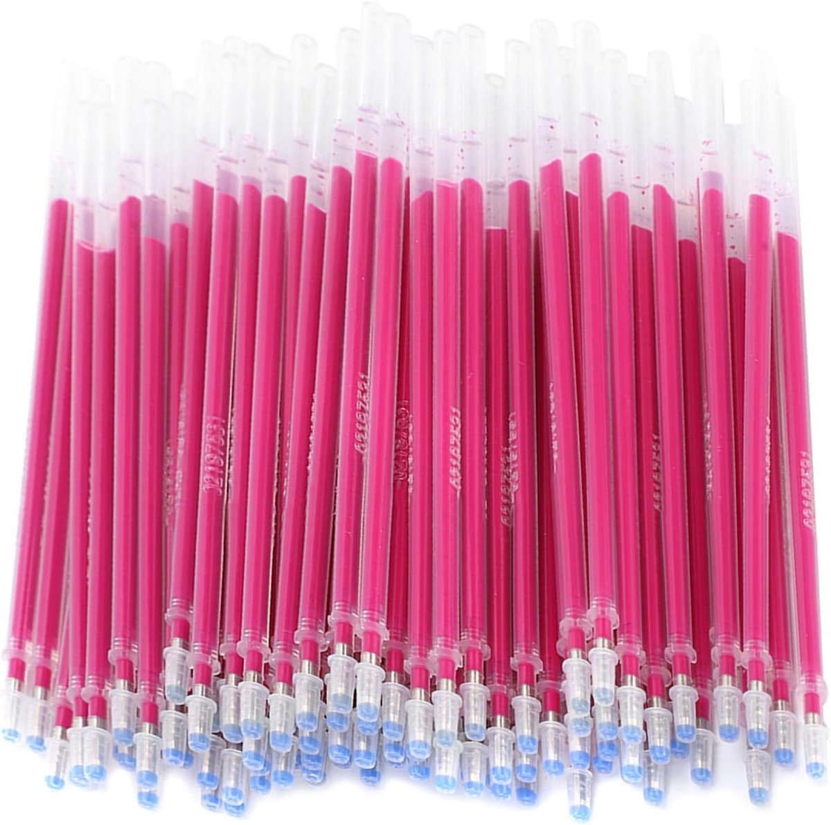 SnelShoppen - 100 Stuks Hitte Verwijderbare Stof Marker Pen Vul Vanish Erasable Inkt Hoge Lichte Markeerder voor Tailoring DIY Naaien en Creatief Werk