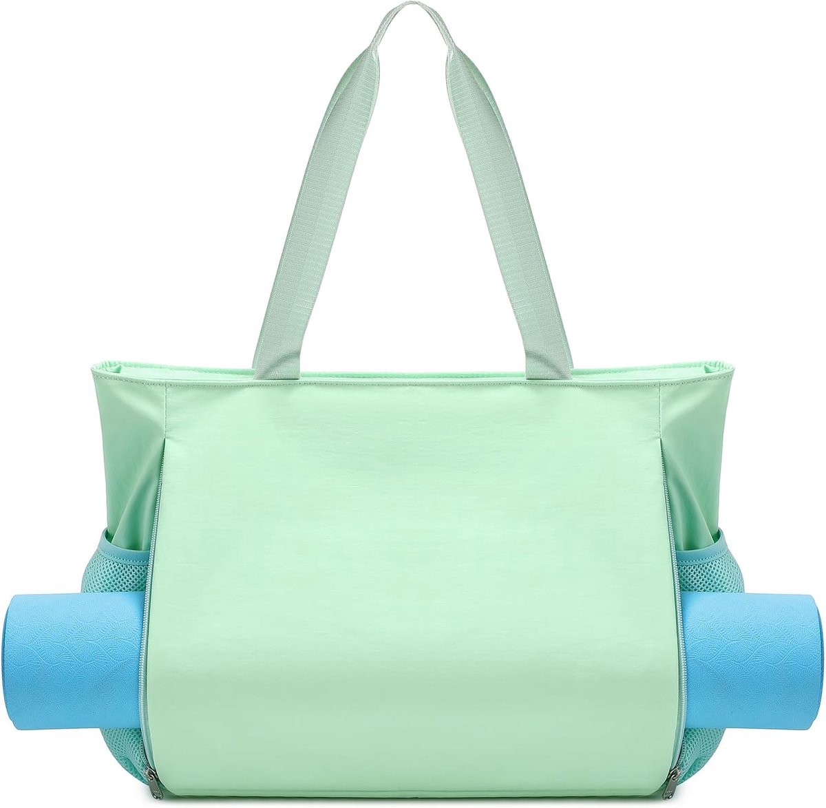 SnelShoppen - Yoga Mat Bag Dames Sporttas voor Teenagers - Waterproof Gym Bag met Scheidingsvak voor Nat en Droog - Lichtgewicht Polyester - 41.5x16.7