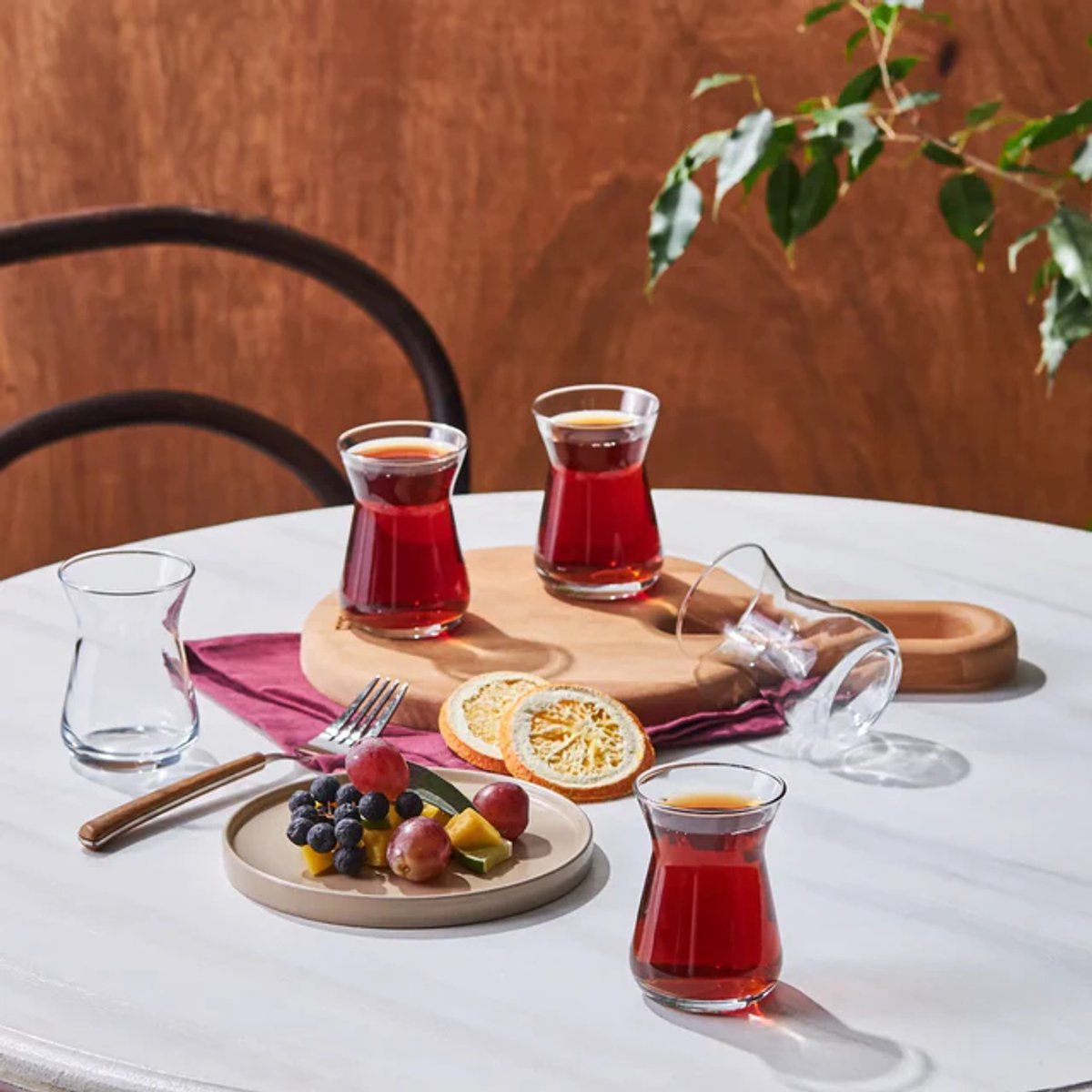 Karaca irem Turkse Theeglazen Set – 6-delig – 6 Personen – 132 ml – Helder Glas – Luxe Theeglazen — cadeau in Koken & Dineren - foto 5
