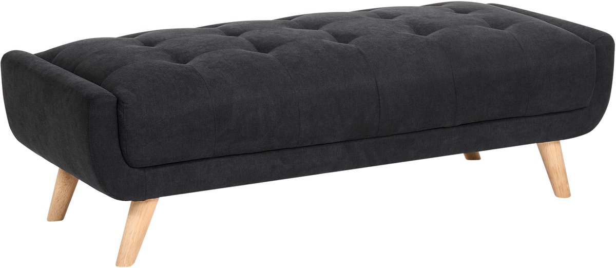 HABO - Ottomaan - Zwart - Polyester