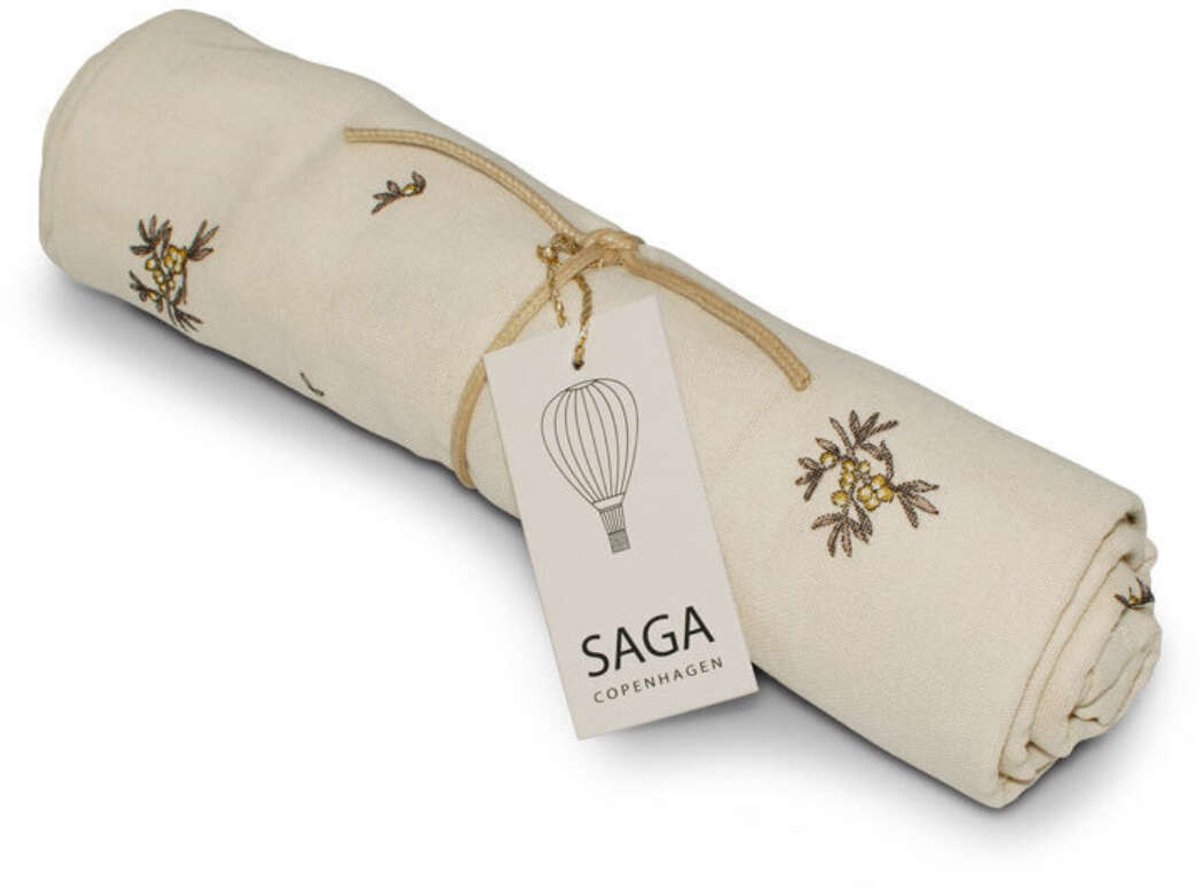 Saga Copenhagen | Hydrofiele doek Vidar 70x70cm Sea Buckthorn
