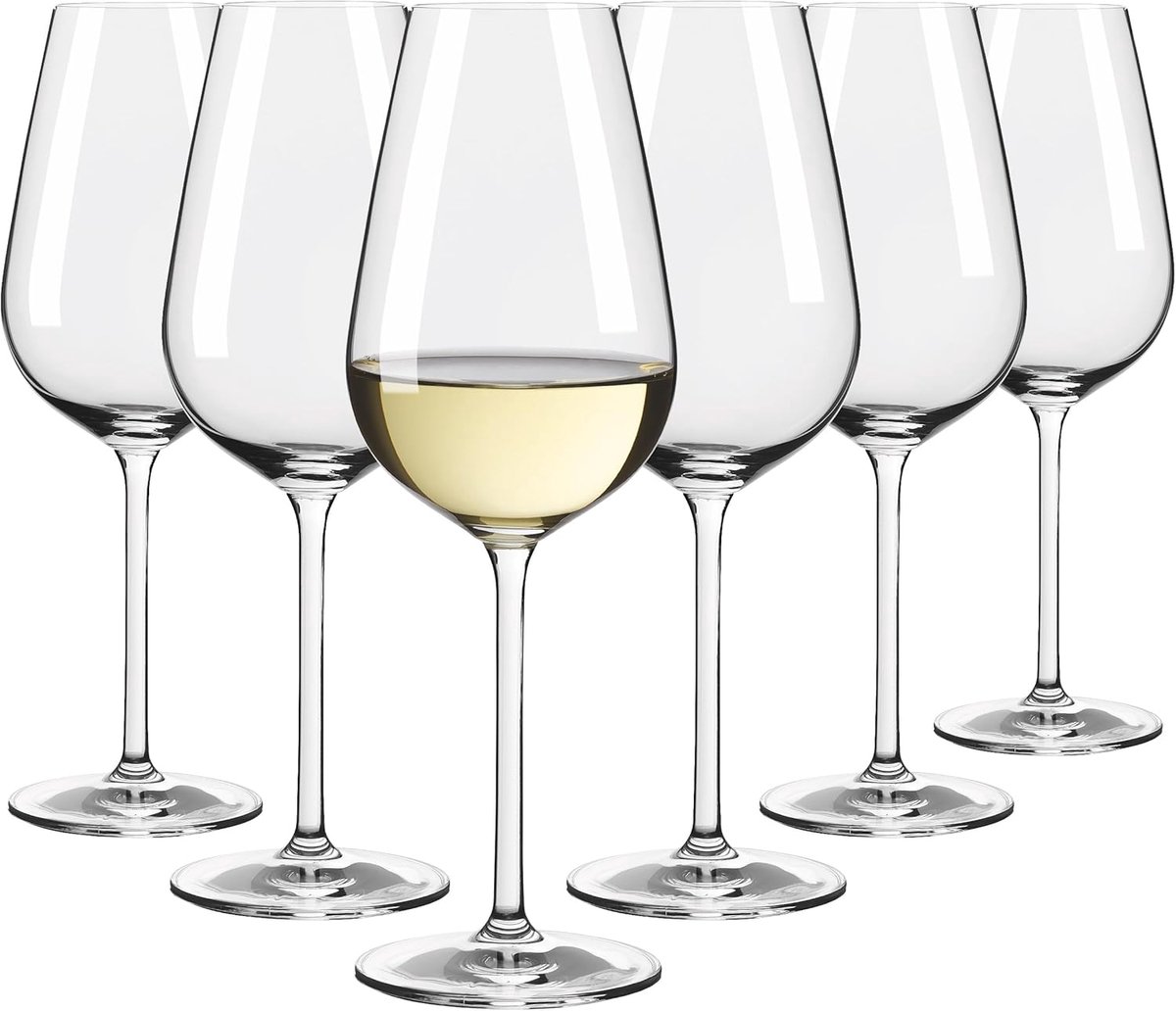 Ritzenhoff Wijnglazen Witte Wijn - 6 Stuks - Kristalglas - 362 ml - Luxe Wijnglazen - Geschikt voor de Vaatwasser