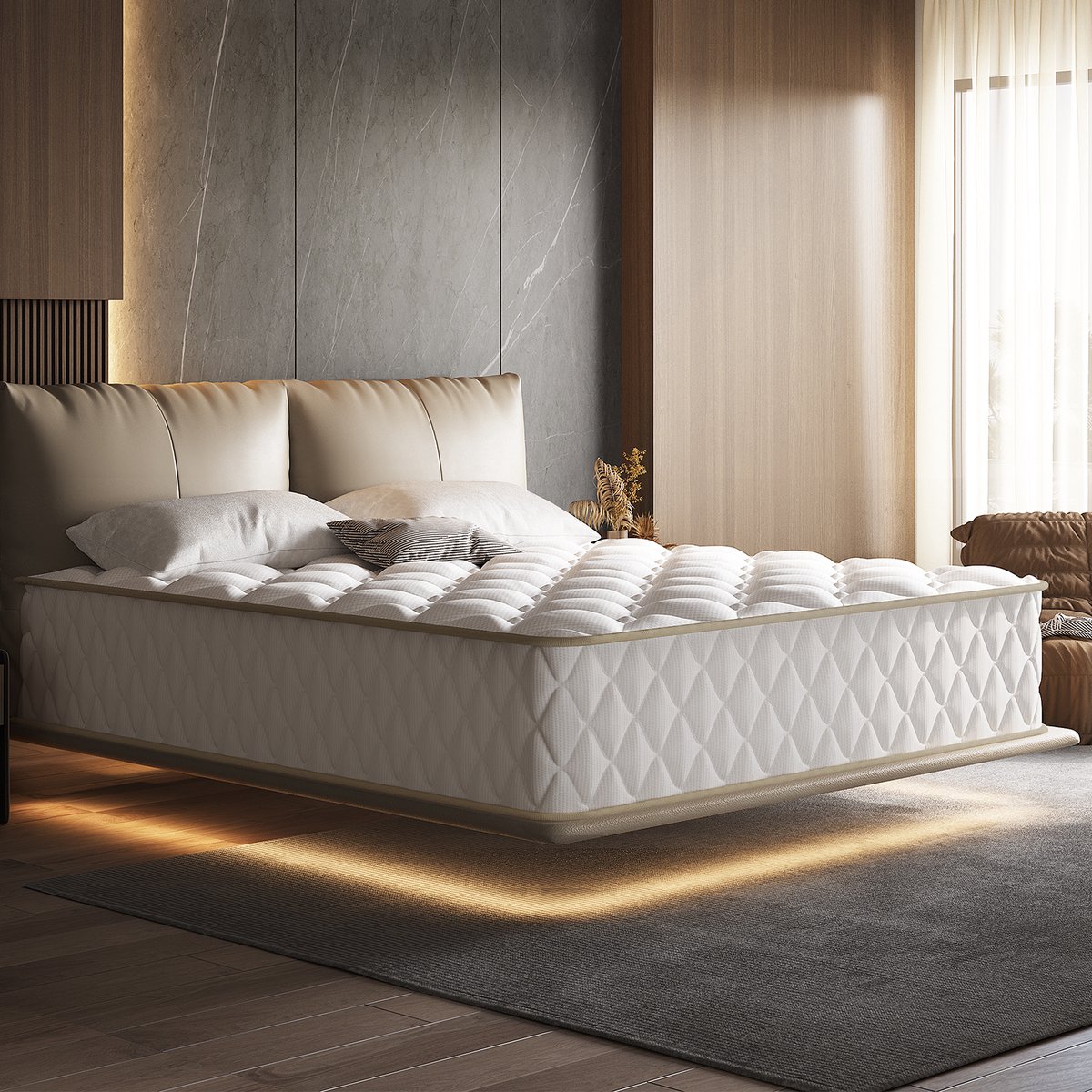 Saikefy Matras 140x200 22 cm met 7 zones